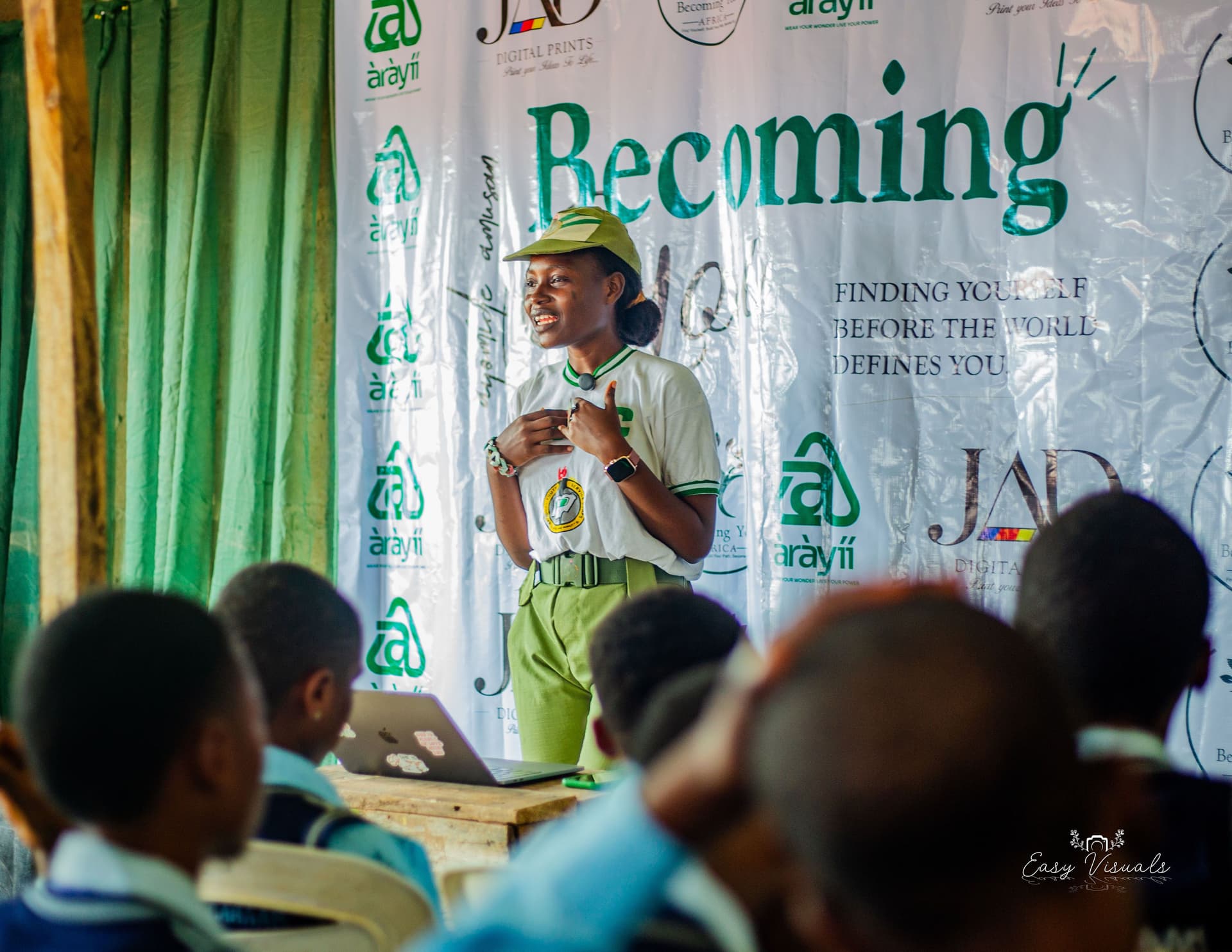 Ayomide Amusan during NYSC