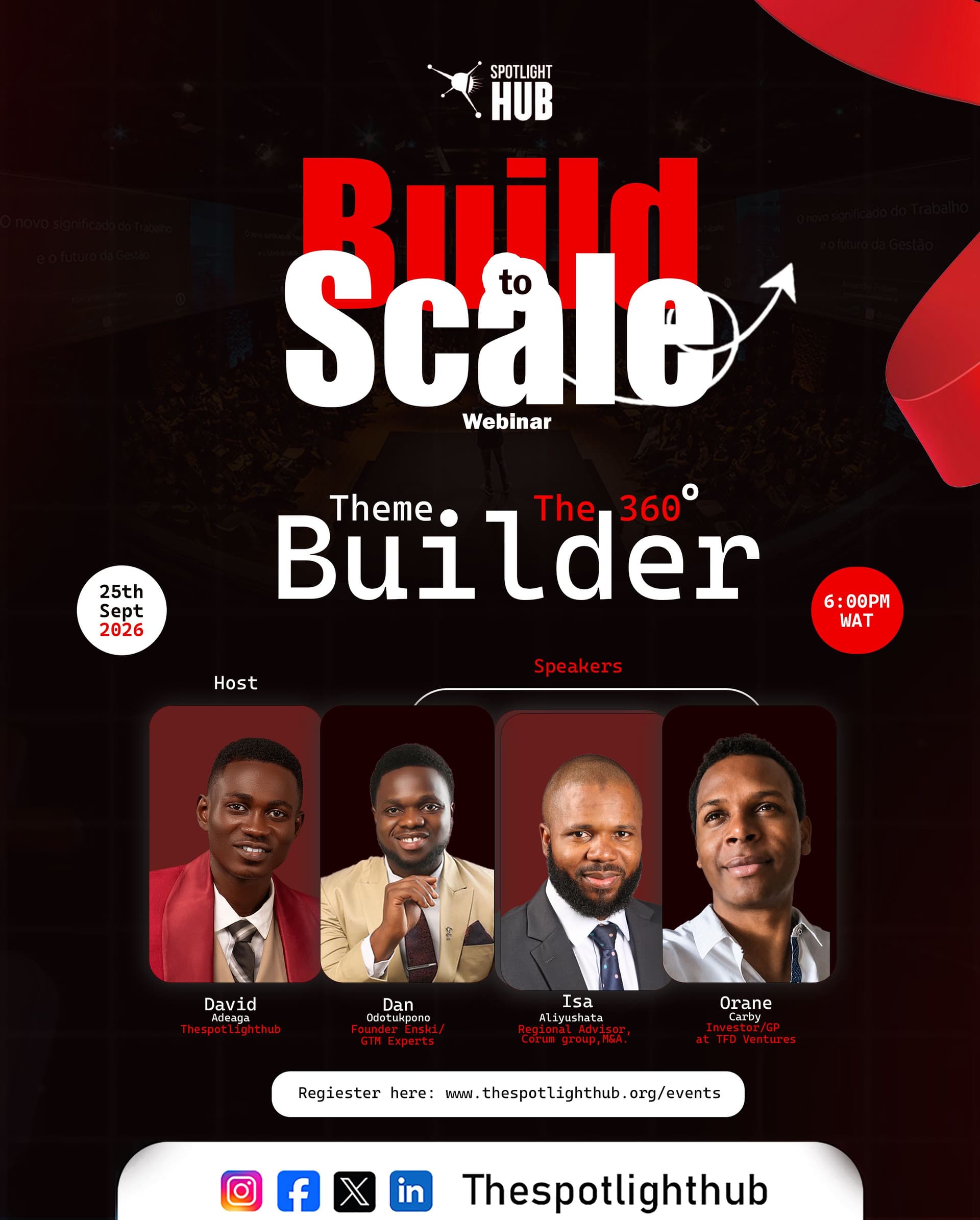 Build to scale webinar by Thespotlighthub